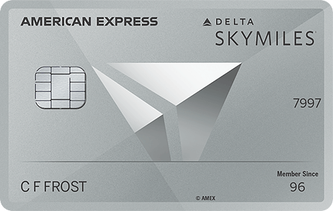 Delta SkyMiles® Platinum American Express Card logo.