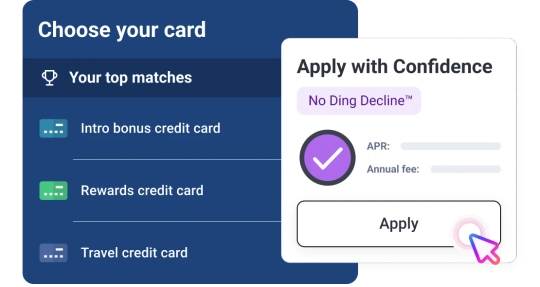 Graphic choose no ding card.