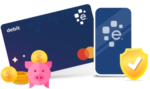Graphic Smart money phone protection discount.