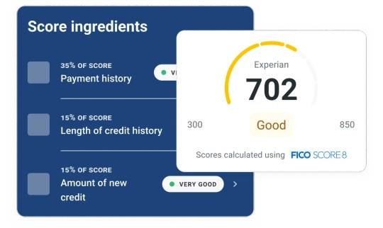 Screen score and ingredients.