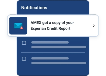 Graphic notifications alerts screen.