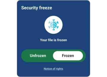 Graphic freeze toggle screen.