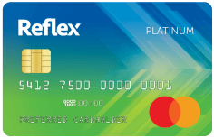 Reflex® Platinum Mastercard® logo.