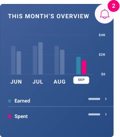 Graphic cash flow feature.