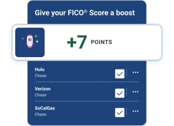 Graphic simulated score boost feature.